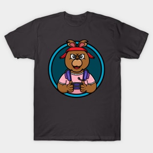 Bear Gaming Cartoon Mascot T-Shirt